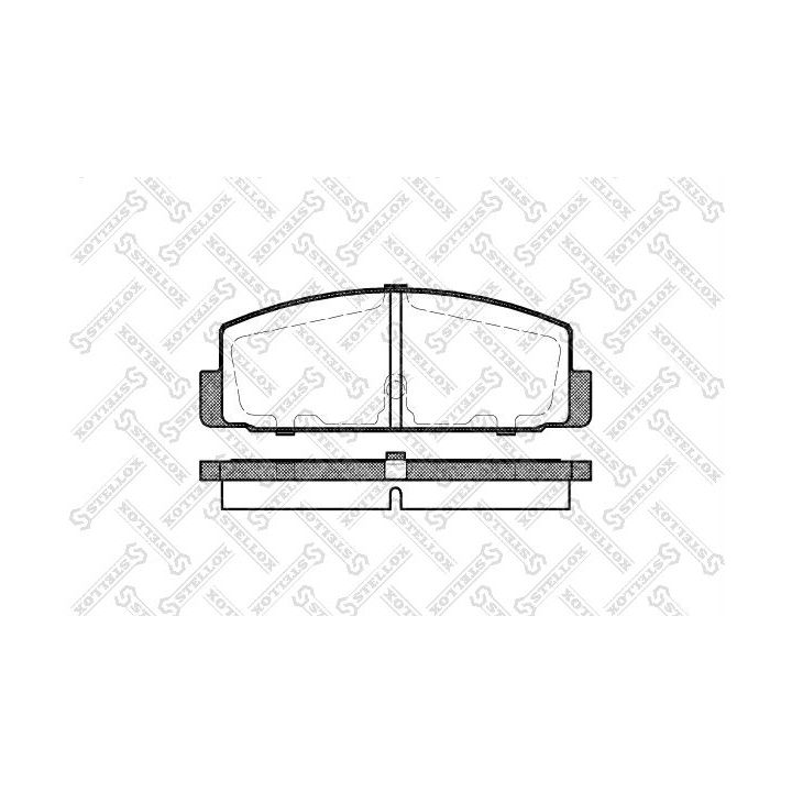 Stabdžių trinkelių rinkinys, diskinis stabdys STELLOX 190 030B-SX