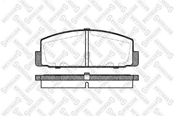 Stabdžių trinkelių rinkinys, diskinis stabdys STELLOX 190 030B-SX