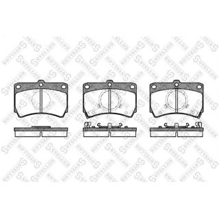 Stabdžių trinkelių rinkinys, diskinis stabdys STELLOX 223 012-SX