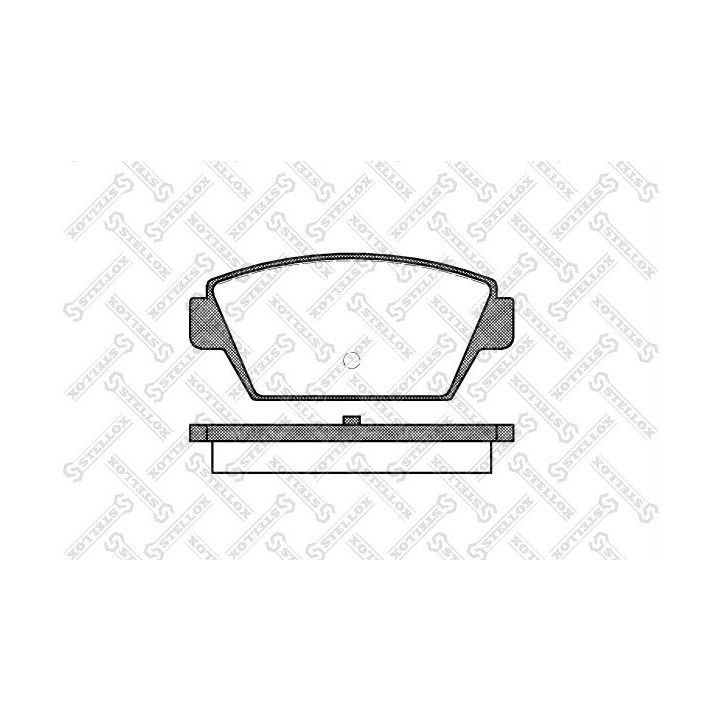 Stabdžių trinkelių rinkinys, diskinis stabdys STELLOX 226 000-SX