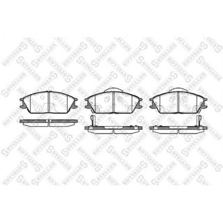 Stabdžių trinkelių rinkinys, diskinis stabdys STELLOX 235 022B-SX