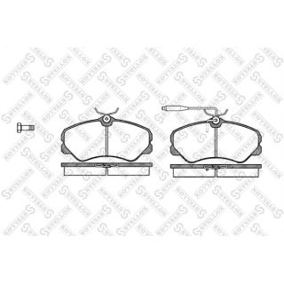 Stabdžių trinkelių rinkinys, diskinis stabdys STELLOX 272 002-SX