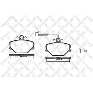 Stabdžių trinkelių rinkinys, diskinis stabdys STELLOX 275 002-SX
