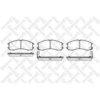 Stabdžių trinkelių rinkinys, diskinis stabdys STELLOX 284 002-SX