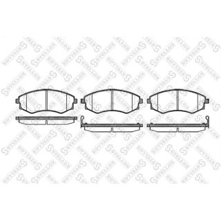 Stabdžių trinkelių rinkinys, diskinis stabdys STELLOX 329 012B-SX