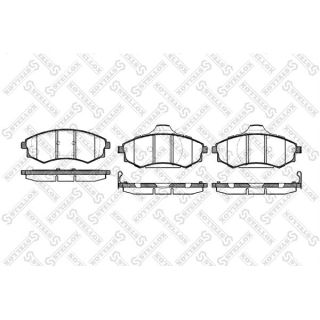 Stabdžių trinkelių rinkinys, diskinis stabdys STELLOX 329 092-SX