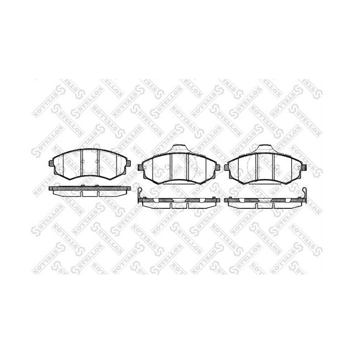 Stabdžių trinkelių rinkinys, diskinis stabdys STELLOX 329 092-SX