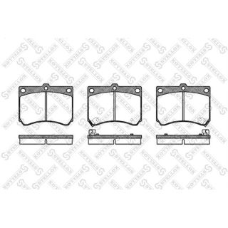 Stabdžių trinkelių rinkinys, diskinis stabdys STELLOX 344 002B-SX