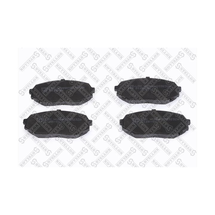 Stabdžių trinkelių rinkinys, diskinis stabdys STELLOX 349 012B-SX