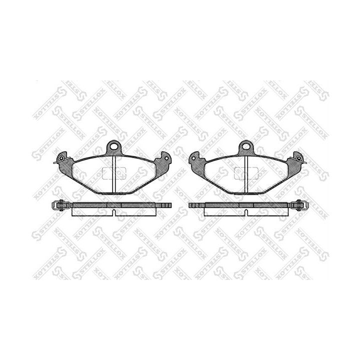 Stabdžių trinkelių rinkinys, diskinis stabdys STELLOX 356 010-SX
