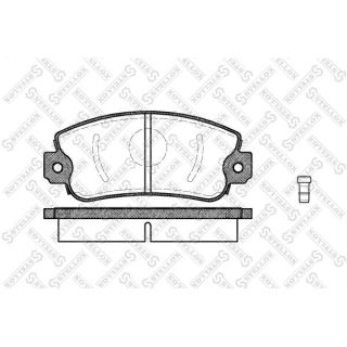 Stabdžių trinkelių rinkinys, diskinis stabdys STELLOX 383 002-SX