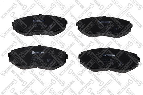 Stabdžių trinkelių rinkinys, diskinis stabdys STELLOX 408 000B-SX