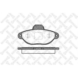 Stabdžių trinkelių rinkinys, diskinis stabdys STELLOX 425 020-SX