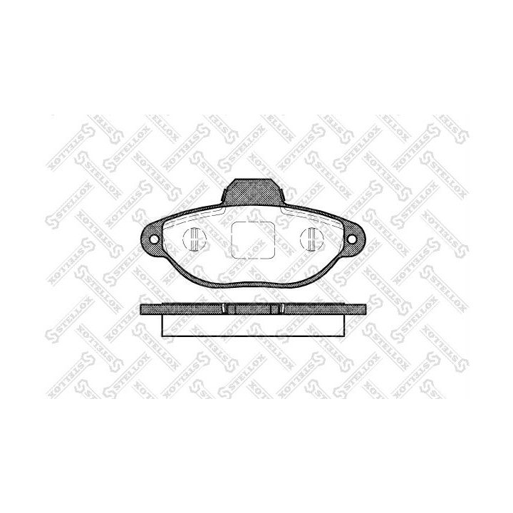 Stabdžių trinkelių rinkinys, diskinis stabdys STELLOX 425 020-SX