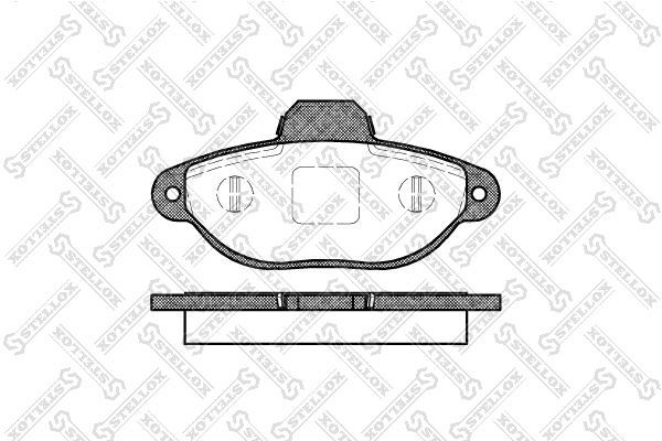 Stabdžių trinkelių rinkinys, diskinis stabdys STELLOX 425 020-SX
