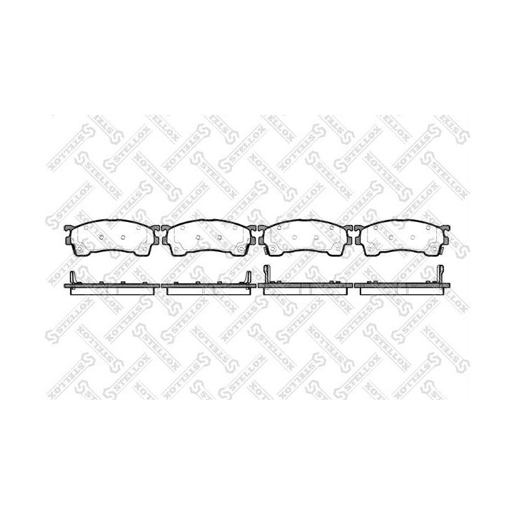 Stabdžių trinkelių rinkinys, diskinis stabdys STELLOX 426 004-SX
