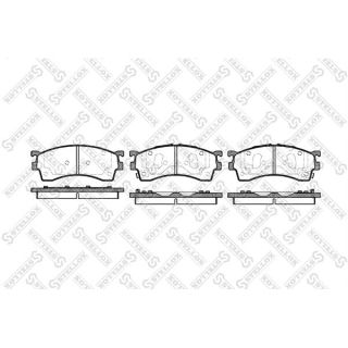 Stabdžių trinkelių rinkinys, diskinis stabdys STELLOX 426 012B-SX
