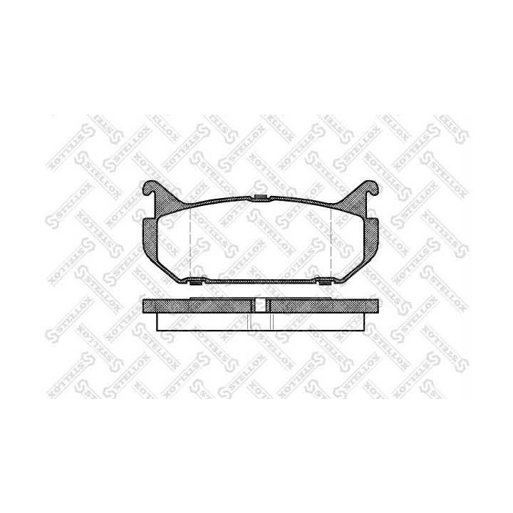 Stabdžių trinkelių rinkinys, diskinis stabdys STELLOX 427 000-SX