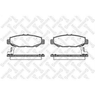 Stabdžių trinkelių rinkinys, diskinis stabdys STELLOX 435 004-SX
