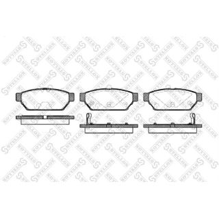 Stabdžių trinkelių rinkinys, diskinis stabdys STELLOX 451 002B-SX