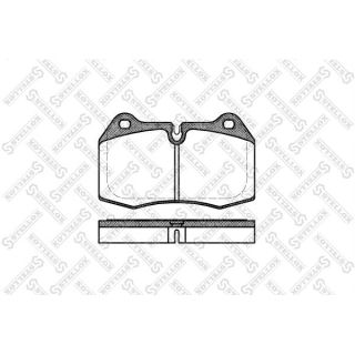 Stabdžių trinkelių rinkinys, diskinis stabdys STELLOX 452 000-SX