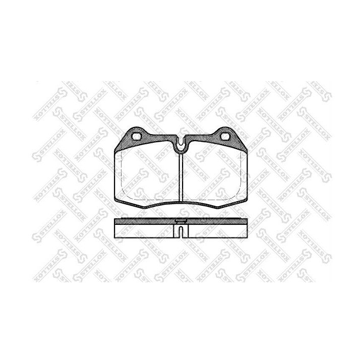 Stabdžių trinkelių rinkinys, diskinis stabdys STELLOX 452 000-SX