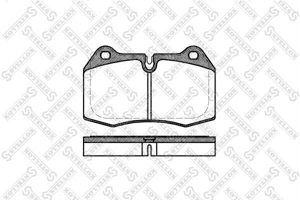 Stabdžių trinkelių rinkinys, diskinis stabdys STELLOX 452 000-SX