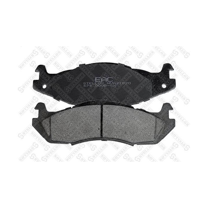 Stabdžių trinkelių rinkinys, diskinis stabdys STELLOX 474 000B-SX