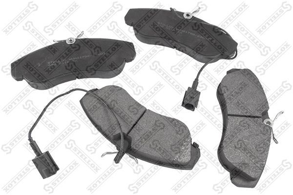 Stabdžių trinkelių rinkinys, diskinis stabdys STELLOX 498 011B-SX