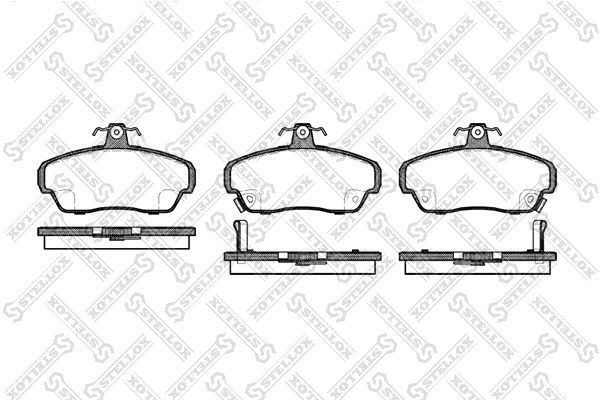 Stabdžių trinkelių rinkinys, diskinis stabdys STELLOX 501 002B-SX