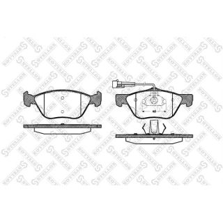 Stabdžių trinkelių rinkinys, diskinis stabdys STELLOX 600 002B-SX