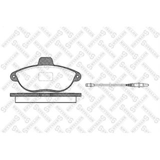 Stabdžių trinkelių rinkinys, diskinis stabdys STELLOX 613 002B-SX