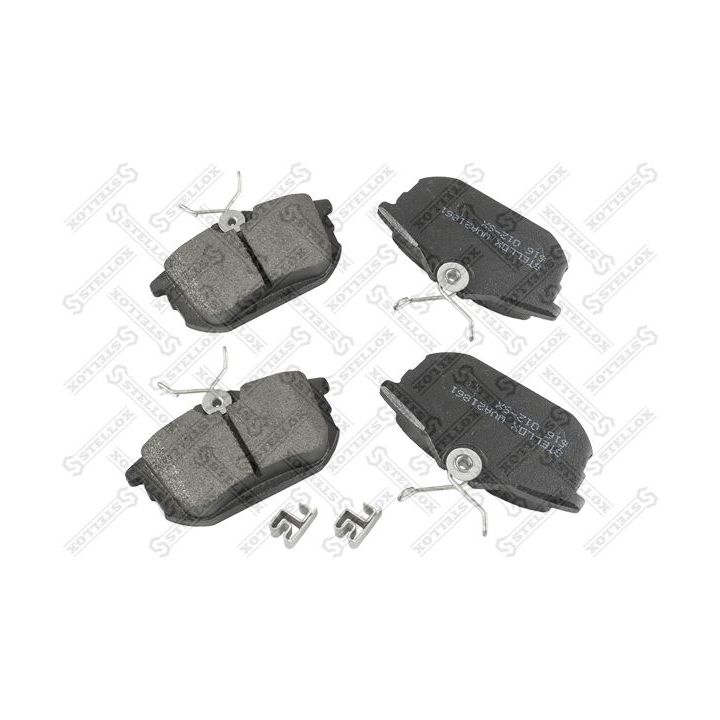 Stabdžių trinkelių rinkinys, diskinis stabdys STELLOX 616 012-SX