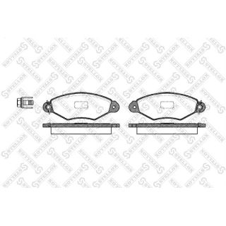 Stabdžių trinkelių rinkinys, diskinis stabdys STELLOX 654 000B-SX