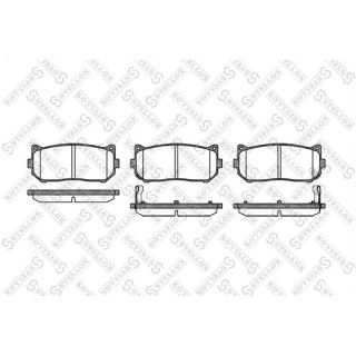 Stabdžių trinkelių rinkinys, diskinis stabdys STELLOX 660 002-SX