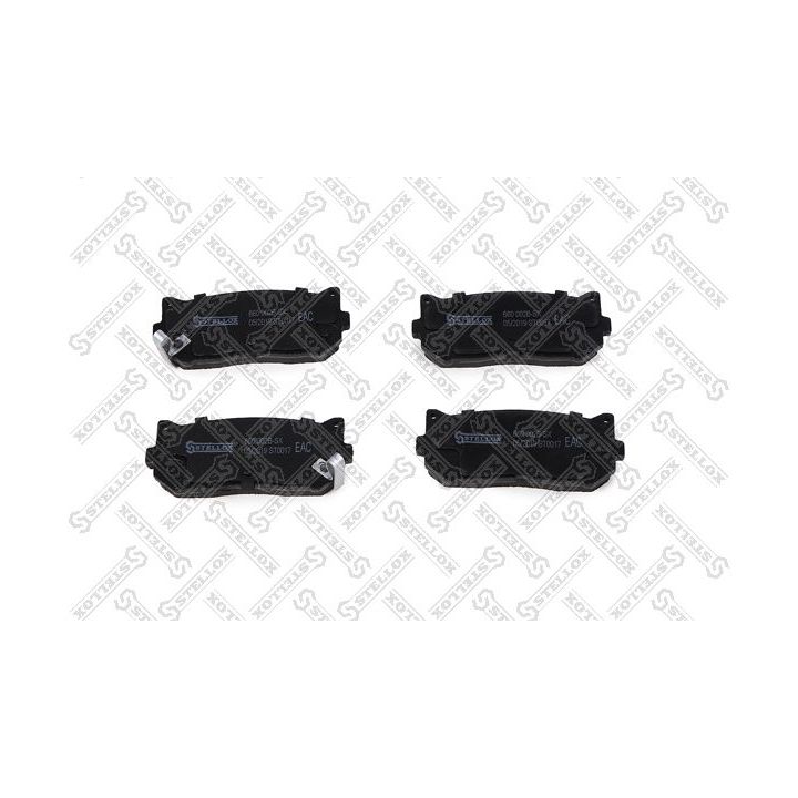 Stabdžių trinkelių rinkinys, diskinis stabdys STELLOX 660 002B-SX