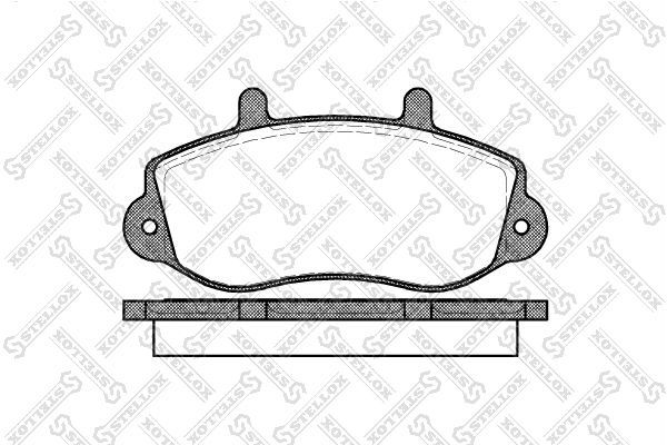 Stabdžių trinkelių rinkinys, diskinis stabdys STELLOX 688 000-SX