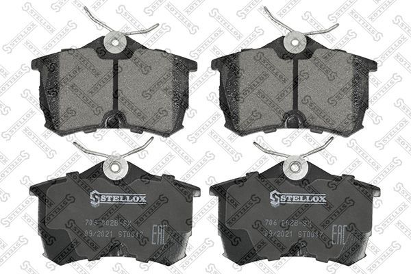 Stabdžių trinkelių rinkinys, diskinis stabdys STELLOX 706 002B-SX