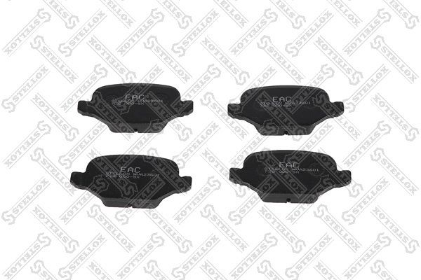 Stabdžių trinkelių rinkinys, diskinis stabdys STELLOX 738 000-SX