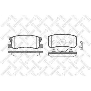 Stabdžių trinkelių rinkinys, diskinis stabdys STELLOX 814 002B-SX
