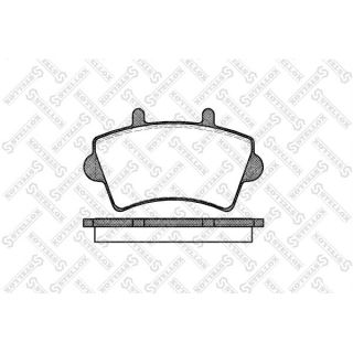 Stabdžių trinkelių rinkinys, diskinis stabdys STELLOX 830 000-SX