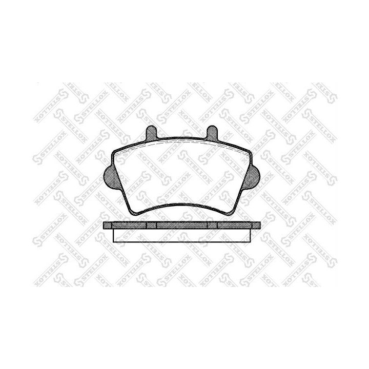 Stabdžių trinkelių rinkinys, diskinis stabdys STELLOX 830 000-SX