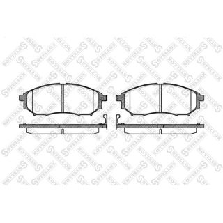 Stabdžių trinkelių rinkinys, diskinis stabdys STELLOX 863 014-SX