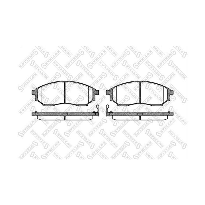 Stabdžių trinkelių rinkinys, diskinis stabdys STELLOX 863 014-SX