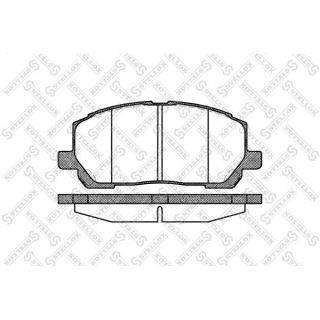 Stabdžių trinkelių rinkinys, diskinis stabdys STELLOX 866 000-SX