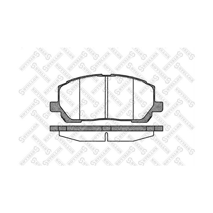 Stabdžių trinkelių rinkinys, diskinis stabdys STELLOX 866 000-SX