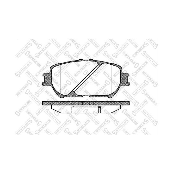 Stabdžių trinkelių rinkinys, diskinis stabdys STELLOX 895 000-SX