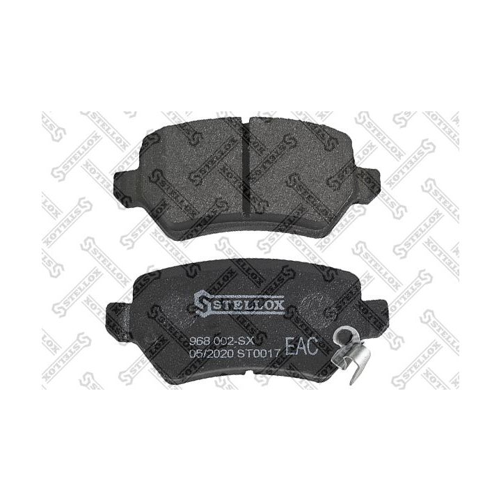 Stabdžių trinkelių rinkinys, diskinis stabdys STELLOX 968 002-SX