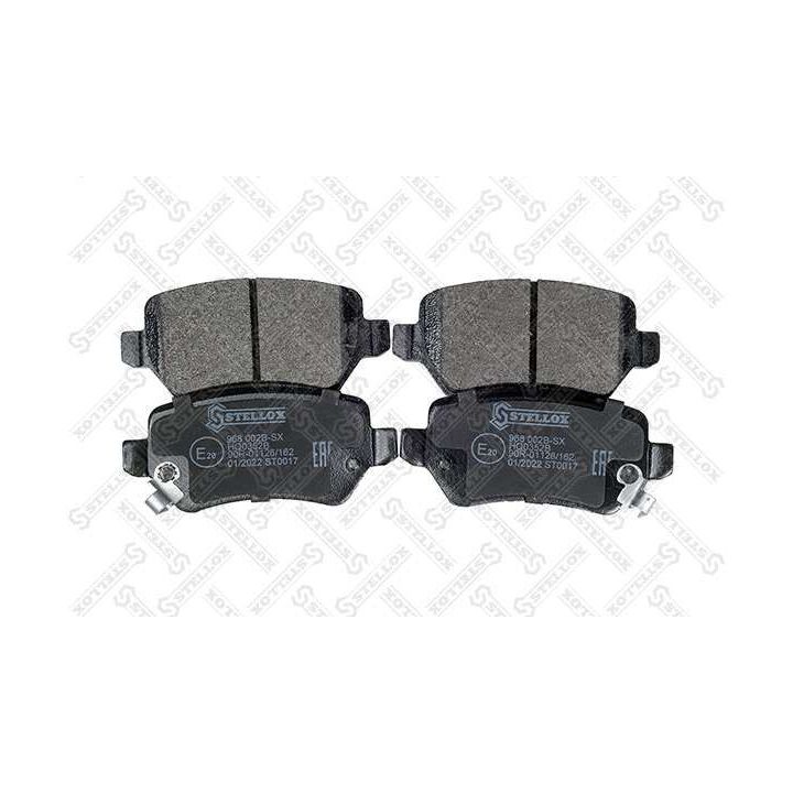 Stabdžių trinkelių rinkinys, diskinis stabdys STELLOX 968 002B-SX