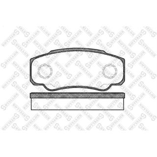 Stabdžių trinkelių rinkinys, diskinis stabdys STELLOX 972 000-SX